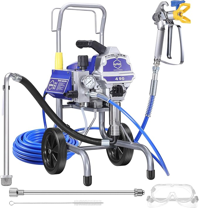 Airless Paint Sprayer, 0.6GPM High Efficiency